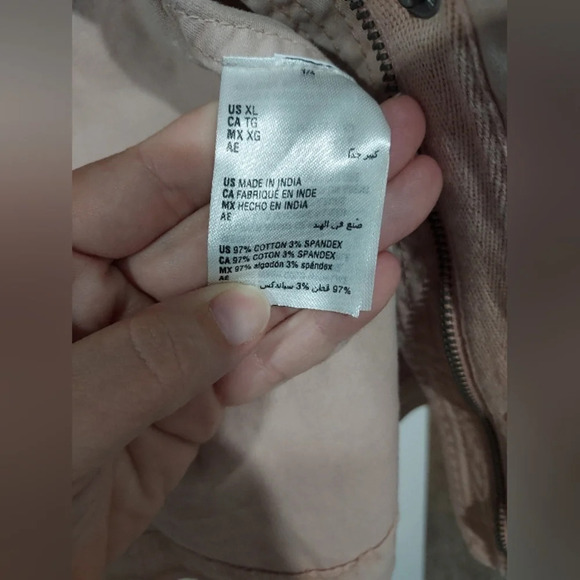 Style & Co Light Pink Zip-Up Drawstring-Waist Field Jacket in Size XL ExtraLarge - Picture 11 of 11